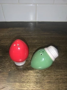 Bombillas de Navidad Cerámica Figura Salero y Pimentero Coctelera Cerámica Sin Caja 3 pulgadas - Imagen 1 de 3