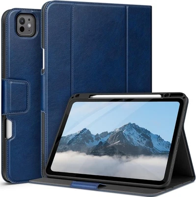 PU Leather Folio Smart Case Cover Stand for iPad Pro 13” 2024/2025 M4/M5 - Blue - Image 1 of 4