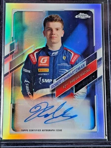 2021 Topps Chrome Formula 1 F1 Robert Shwartzman Auto 001/401 CA-RS 1st Print! - Picture 1 of 2