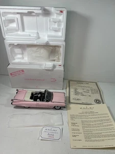 Danbury Mint 1959 Pink Cadillac Series 62 Convertible 1:24 NIB  BEAUTIFUL - Picture 1 of 18