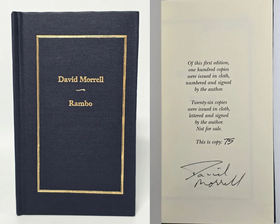 David Morrell SIGNED "Rambo" Mysterious Profile #18 1st Ed. Limited HB 75/100 Foto 1 de 4