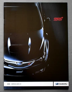 2008 Subaru WRX STi PERFORMANCE VERKAUFSPROSPEKT KATALOG ~ 12 SEITEN ~ 8,25" x 11,5" - Bild 1 von 5