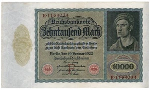 GERMANY EMPIRE P-70 10000 10,000 Mark 1922 Serie E - Picture 1 of 2