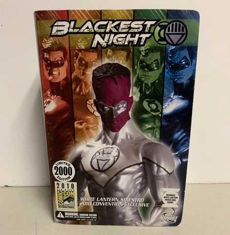 SDCC 2010 LIMITED EXCLUSIVE DC DIRECT BLACKEST NIGHT WHITE LANTERN SINESTRO 2000 Cover