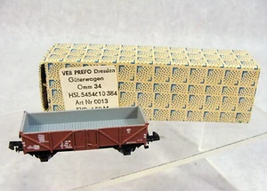 VINTAGE VEB PREFO DRESDEN GUTERWAGEN N SCALE TRAIN FREIGHT OPEN BED CAR - Picture 1 of 2