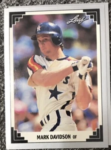 1991 Leaf Mark Davidson Houston Astros #143 Vintage Baseball MLB Trading Card - Bild 1 von 2