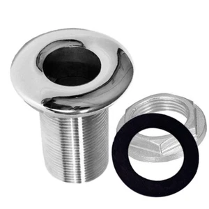 Boat Thru Hull Fitting 2" Hose Barb Drain Marine Yacht 316 StainlessSteel Outlet - Picture 1 of 6