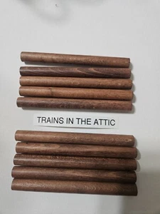 LIONEL LOGS FOR 164 & 364 LOADER (LOGS 10 EA LOGS ONLY)  10 EA STAINED WOOD LOGS - Picture 1 of 2