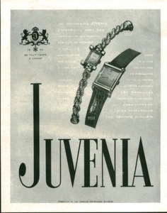 Reklame alte Schmuck Uhr Juvenia Schweiz 1949 aus Zeitschrift - Bild 1 von 1