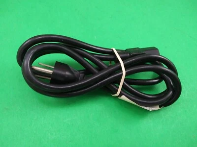 COMPUTER/MONITOR CABLE BLACK LONGUELL, 10A, 125V, LS-13, E55349 - Image 1 of 4