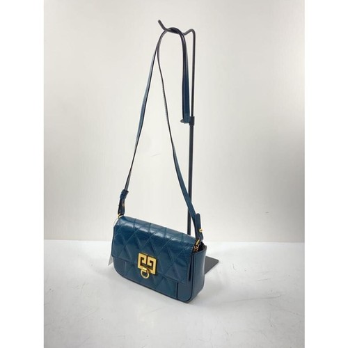 Borsa a mano Givenchy tracolla verde blu oro ferramenta logo trapuntato donna