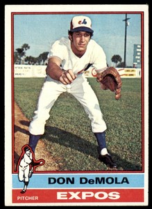 1976 TOPPS DON DEMOLA . MONTREAL EXPOS #571