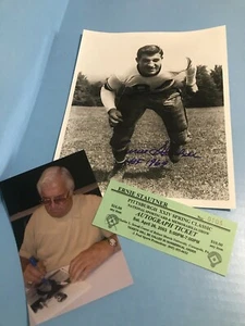ERNIE STAUTNER FIRMADO 8X10 CORTE 1969 INSCRIPCIÓN PITTSBURGH STEELERS BSMA - Imagen 1 de 2