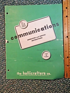Manual del Receptor Hallicrafters ~ Marca S-85 y S-85U 1~ original ~ Radioaficionado - Imagen 1 de 5