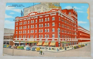 Vintage Linen Post Card ZUMBRO HOTEL Rochester Minn #50 Unposted - Picture 1 of 6