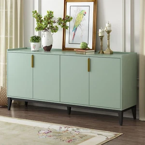 Sideboard Buffet Cabinet,63" Entryway Storage Cabinet w/4 Door &Adjustable Shelf - Picture 1 of 23