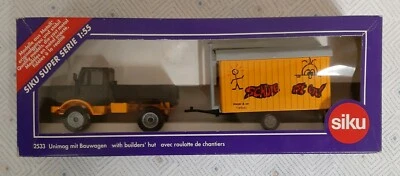  SIKU 1/55 CAMION MERCEDES UNOMOG CON ROULOTTE.RARO #2533.NO BURAGO NO POLISTIL  - Immagine 1 di 2