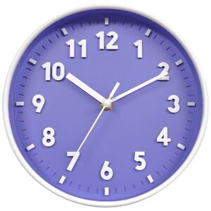 Modern Simple Wall Clock Indoor Non-Ticking Silent Sweep Movement Wall Clock 8in