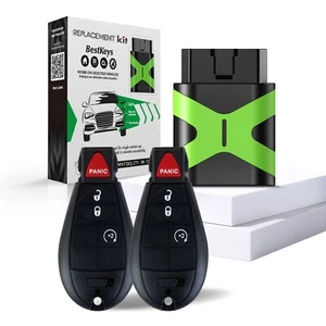 Programmer for 2013-2017 Dodge RAM 1500 2500 3500 with 2 Car Key Fob GQ4-53T - Picture 1 of 8