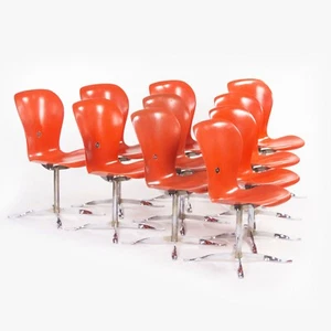 1974 Gideon Kramer Ion Chairs by American Desk Corp Fiberglass Sets of 6 8 10 12 - Picture 1 of 12