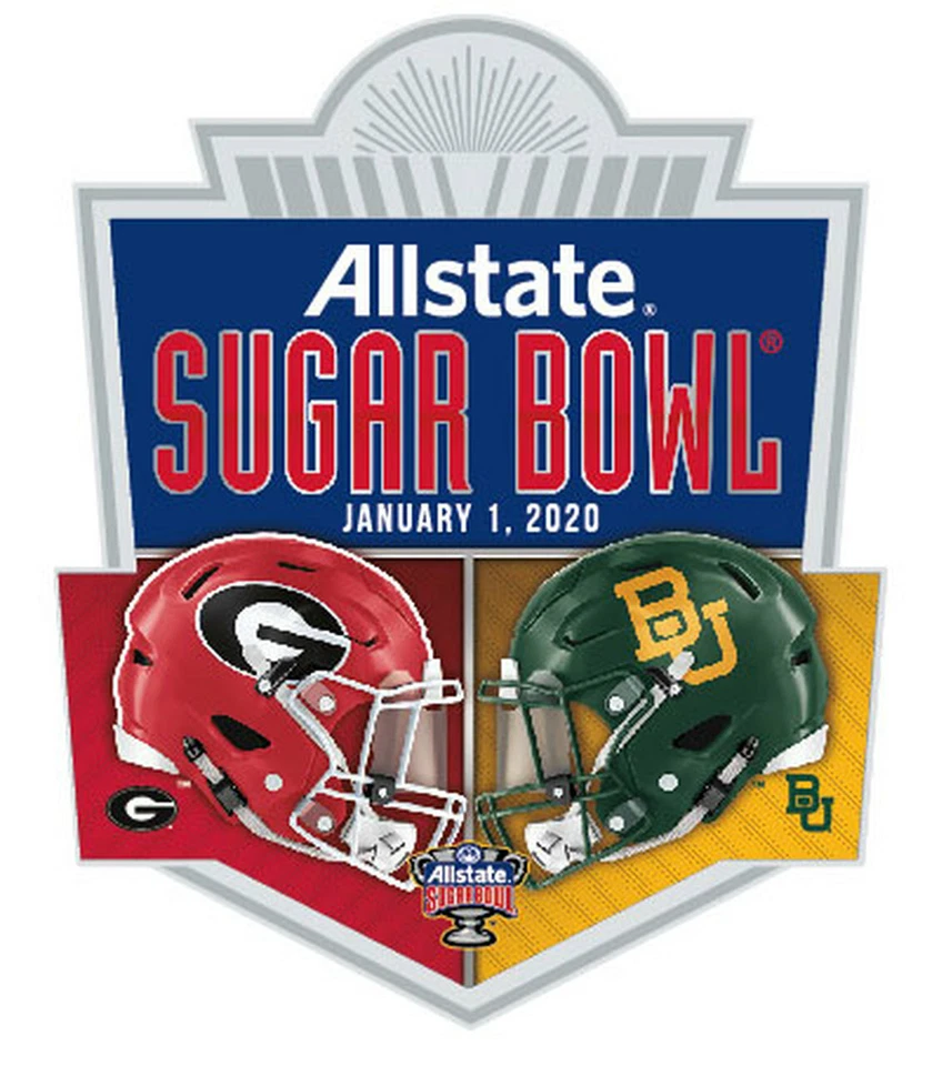 2020 Allstate Sugar Bowl Collector Pin Georgia Bulldogs vs Baylor Bears Official - Image 1 of 1