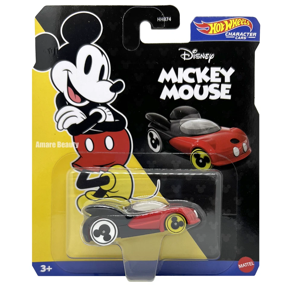 Hot Wheels Disney Character Cars Toys Die-Cast Vehicle 1:64 Scale - Mickey Mouse - Image 1 of 1
