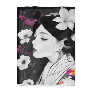 The Floral Crown Mystery and Beauty of a Woman Duvet Cover - Picture 1 of 30