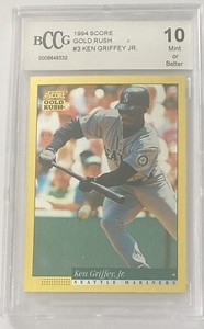1994 SCORE GOLD RUSH #3 KEN GRIFFEY JR BCCG 10