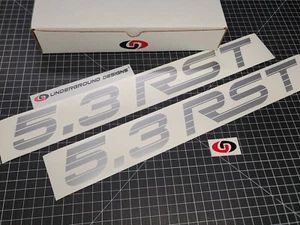 5.3 RST Decals (2) Rally Sport Truck Bed Fender Stickers Silverado Tahoe 2019-24 - Picture 1 of 17