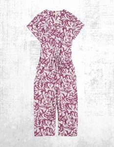 Ex Seasalt Women’s SS Jersey Jumpsuits in Shade Purple Bloom Trail Rose - Picture 1 of 8