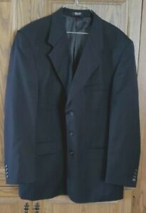 MARCO BIELLA BLUE SUIT SPORT JACKET SIZE 44 REG MADE IN INDIA 100% PURE WOOL