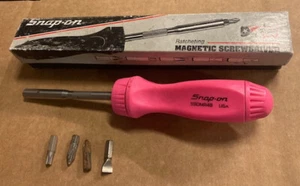 Snap-on PINK Ratcheting Screwdriver SSDMR4B Rare Mom ORIGINAL BOX! - Picture 1 of 4