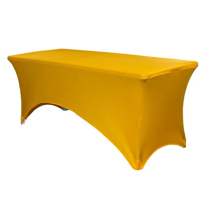 YCC Linens - Stretch Spandex Table Covers, Fitted Rectangular Tablecloths - Image 1 of 4