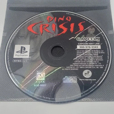 Dino Crisis Sony PlayStation 1 PS1 Disc Only Untested  - Image 1 of 3