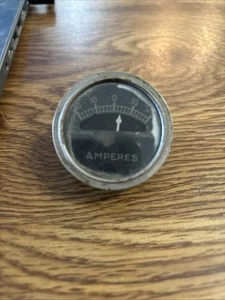 Amperes Amp Gauge Circa 40s approx 1-3/4"D AS IS UNTESTED - Picture 1 of 4