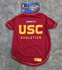 Collegiate Pet Apparel USC Athletics Dog Jersey LARGE 20-24"  Pets First Company - Picture 1 of 5