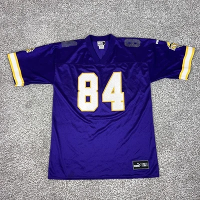 Винтажная мужская футболка Minnesota Vikings большой размер 84 Randy Moss NFL Puma топ - Изображение 1 из 4
