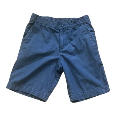 Columbia casual play navy cargo shorts Boys S (8) zipper pockets 100% cotton - Image 1 of 4