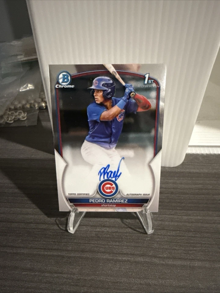 2023 Bowman Pedro Ramirez Chrome Auto Chicago Cubs #CPA-PR 1st Prospect 🔥⚾️ - Image 1 of 1