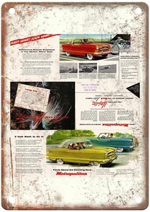 Insegna in metallo Nash Metropolitan 1954 vintage pubblicità auto look retrò AN3330 - Foto 1 di 2