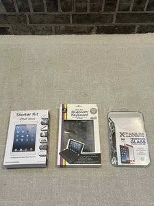 iPad Mini Starter Kit – Keyboard, Screen Protectors, Case – Brand New - Picture 1 of 7