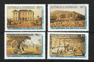 1984 Antigua & Barbuda Sc# 768-71, 150th Anniv Abolishing Slavery MNH Cv$6.50 - Bild 1 von 1
