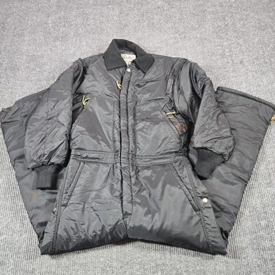 Walls Blizzard-Pruf Coveralls Mens Small Short Black Insulated Made USA Work - Image 1 of 4