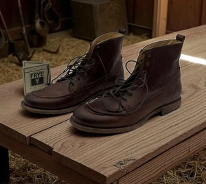 NWT Frye Mens Phillip 87901 Brown Leather Lace-Up Ankle Chukka Boots  9.5D $318 - Picture 1 of 7