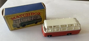 Lesney MATCHBOX Series #68 Mercedes Coach Bus Red Orange Color with Box Vintage - Picture 1 of 10