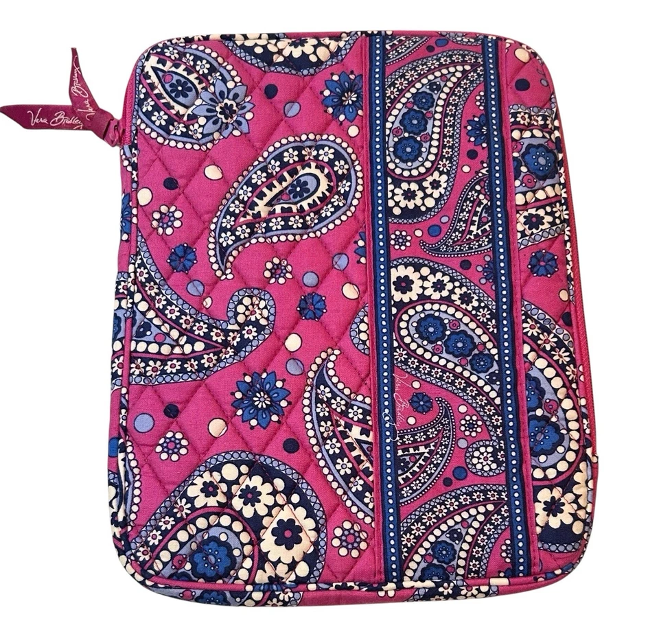 Vera Bradley Boysenberry Roxo Acolchoado Pequeno Tablet Capa 9" X 6.5" Feminina - Imagem 1 de 4