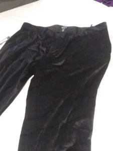 Boohoo Man Black Suede Pants 36L Nwt - Picture 1 of 4