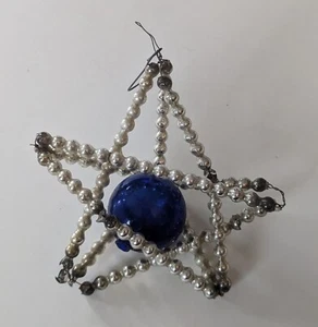 Vth Christmas Wired Star 3" Ornament Mercury Glass 1920's Germany - Picture 1 of 7