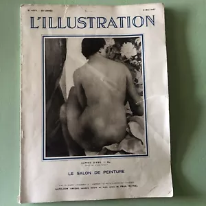 L'Illustration, Apr 17, 1937, FRENCH NEWS/PHOTO MAG, ALFRED GEISS NUDE COVER - Picture 1 of 9