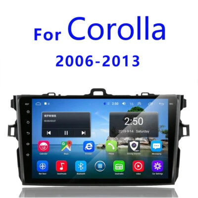 Android 9.1 Car Radio Stereo GPS Navi For Toyota Corolla 2006-2013 NO DVD Player - Image 1 of 4